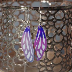 Mini White Moonlight Pearl Dragonfly Earrings